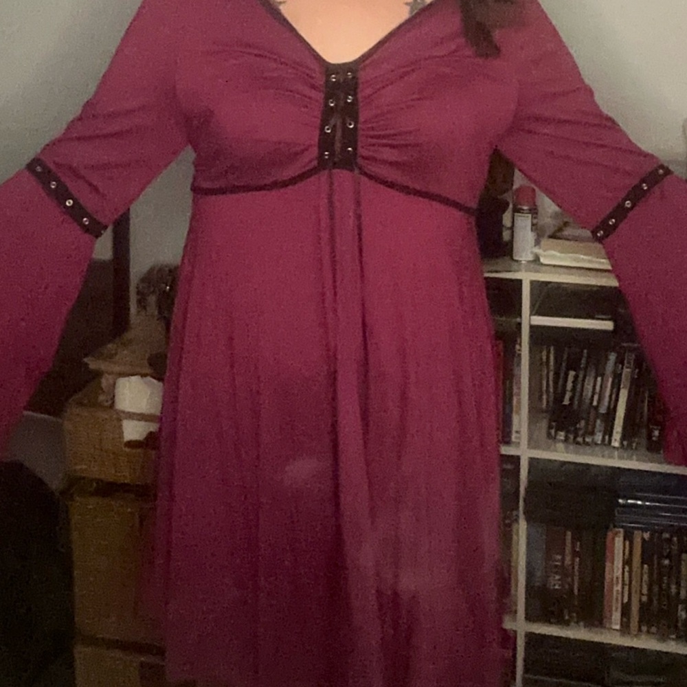 SHEIN empire waist bell sleeve dress 2xl